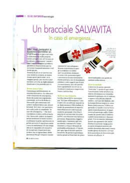 Un bracciale SALVAVI