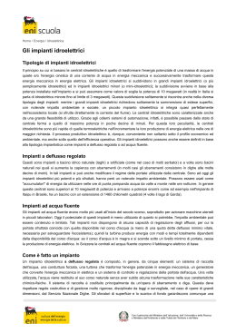 Scarica "Gli impianti idroelettrici" in pdf