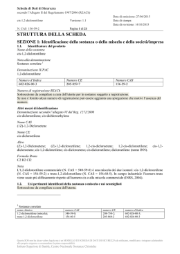 Scheda Dati di Sicurezza - Modelli di schede dati di sicurezza di