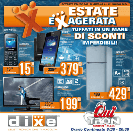 Page 1 (__. `“ V -_ .l {Fil-"- rp _ L OFFERTE VALÍDE DAL 30