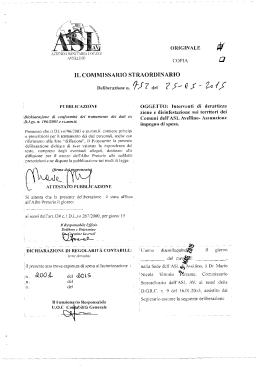 Delibera CS n 752 del 25mag2015 Interventi di derattizzazione e