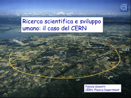 Ricerca scientifica e sviluppo umano: il caso del CERN