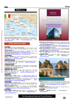 Sicily ITALY-SICILY - The International Hotel and Travel Directory