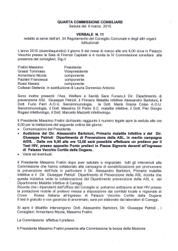 verbale seduta - Commissioni consiliari