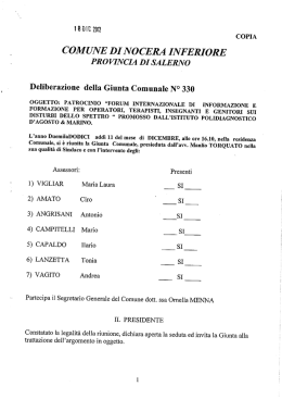 PRO VINCIA DI SALERNO - Comune di Nocera Inferiore