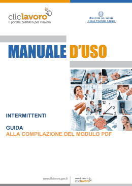INTERMITTENTI GUIDA ALLA COMPILAZIONE DEL MODULO PDF
