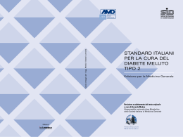 Standard italiani per la cura del Diabete mellito tipo 2