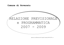 RPP_2007_2009 - Comune di Rovereto