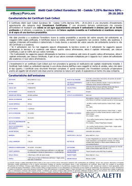 euro stoxx 50 - Aletti Certificate