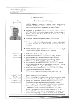 a CA VALLARI MASSIMO DO`I`I`URE COMMERCIA r .r.s`r