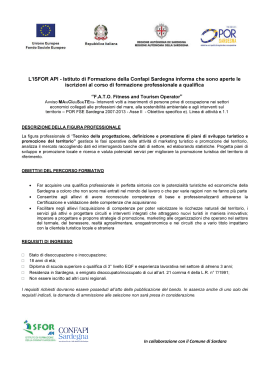 L`ISFOR API - Istituto di Formazione della Confapi Sardegna informa