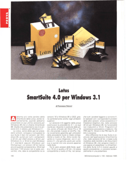 Lotus SmarlSuile 4.0 per Windows 3.1