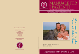Manuale per i Pazienti - International Myeloma Foundation