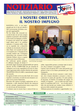 Notiziario n.1 Maggio 2013
