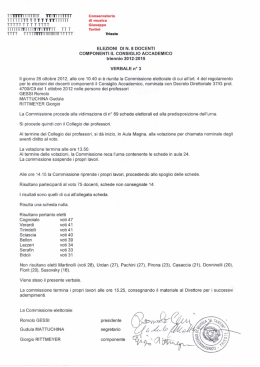 Verbale ConsAcc - Conservatorio di musica Giuseppe Tartini