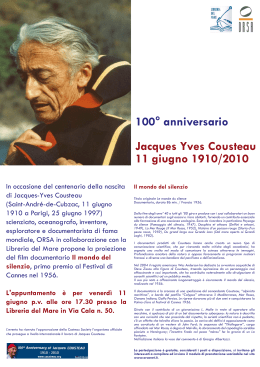 100° anniversario Jacques Yves Cousteau 11 giugno 1910/2010