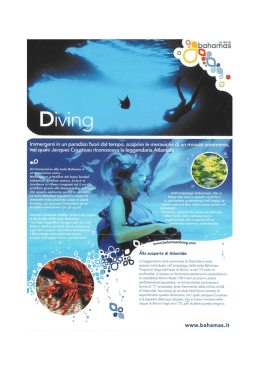 Visualizza on line la nostra Diving Brochure