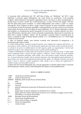 Bibliografia del Risorgimento pavese