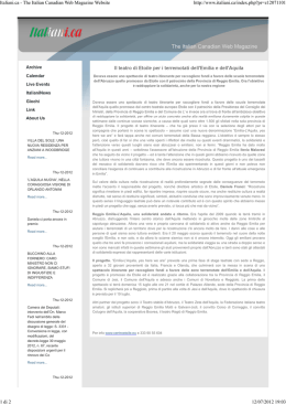 Italiani.ca - The Italian Canadian Web Magazine