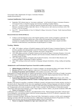 CV Anna Pia De Luca - Oltreoceano