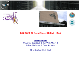 Il Data Center ReCaS @ Bari