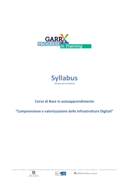 Syllabus - Learning Progress in Training