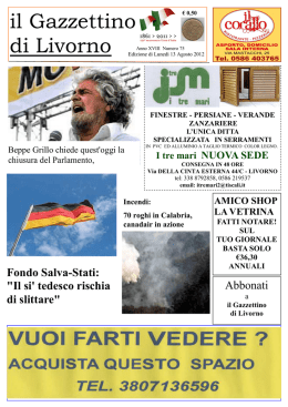 ilgazzettino 13082012 - il Gazzettino di Livorno