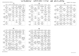 Orario Definitivo - Liceo Scientifico