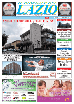 Troppa luce in citt&agrave; - Il Giornale del Lazio