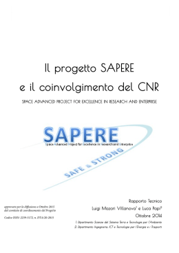 Scarica il documento - CNR - Consiglio Nazionale delle Ricerche