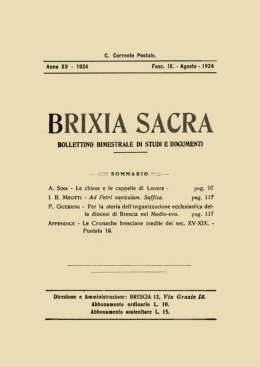 n. 4 - 1924 - Brixia Sacra