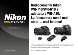 Radiocomandi Nikon WR-T10/WR-R10 e adattatore WR