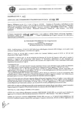 Deliberazione n. 162 del 19.02.2015