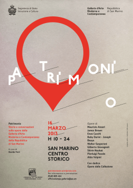 Programma Mostra itinerante Patrimonio