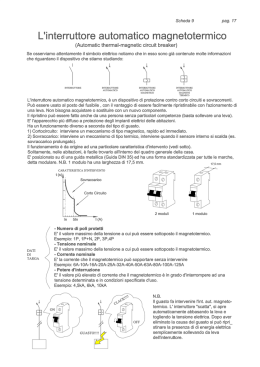 L`interruttore automatico magnetotermico