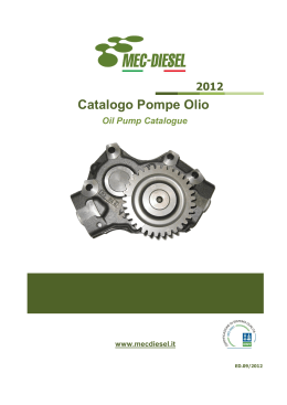 Catalogo Pompe Olio - Mec