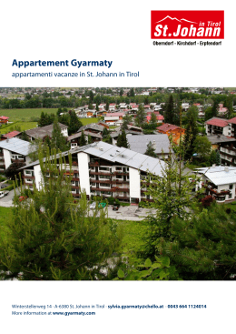 Appartement Gyarmaty in St. Johann in Tirol