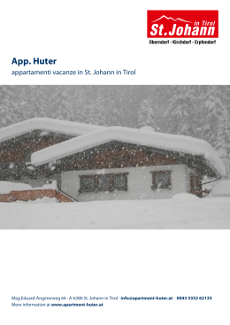 App. Huter in St. Johann in Tirol