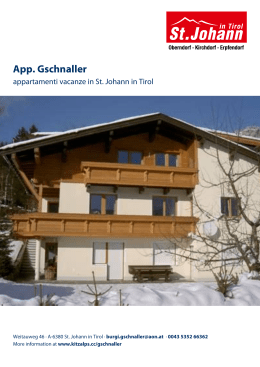 App. Gschnaller in St. Johann in Tirol