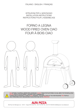 FORNO A LEGNA WOOD FIRED OVEN CIAO FOUR