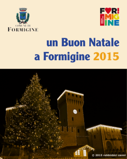 Libretto Natale 2015 - Comune di Formigine
