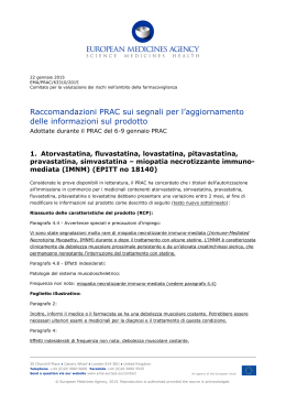 PRAC recommendations for PI update - Jan 2015 - IT