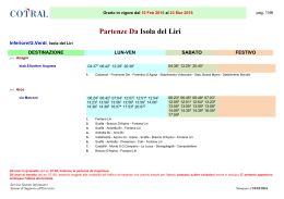 Partenze Da Isola del Liri