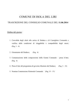 11.06.2014 - Comune di Isola del Liri