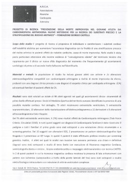 clicca qui per la relazione conclusiva