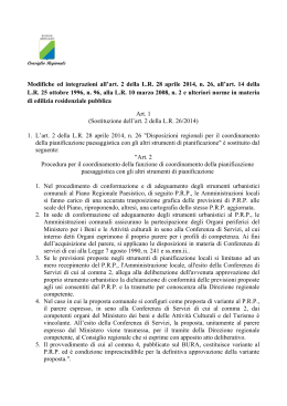 Modifiche ed integrazioni all`art. 2 della L.R. 28 aprile 2014, n. 26, all