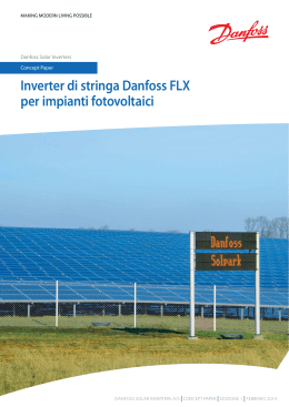 Inverter di stringa Danfoss FLX per impianti fotovoltaici