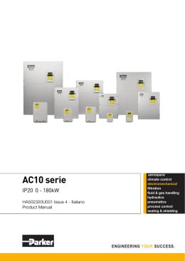[AC10] : HA502320U001 : Product Manual to support the Parker