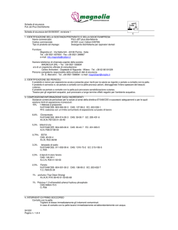 Scheda di sicurezza Puli Jet Plus Disinfettante 041001 Pagina n. 1