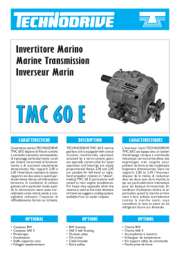 TMC 60 E Invertitore Marino Marine Transmission Inverseur Marin